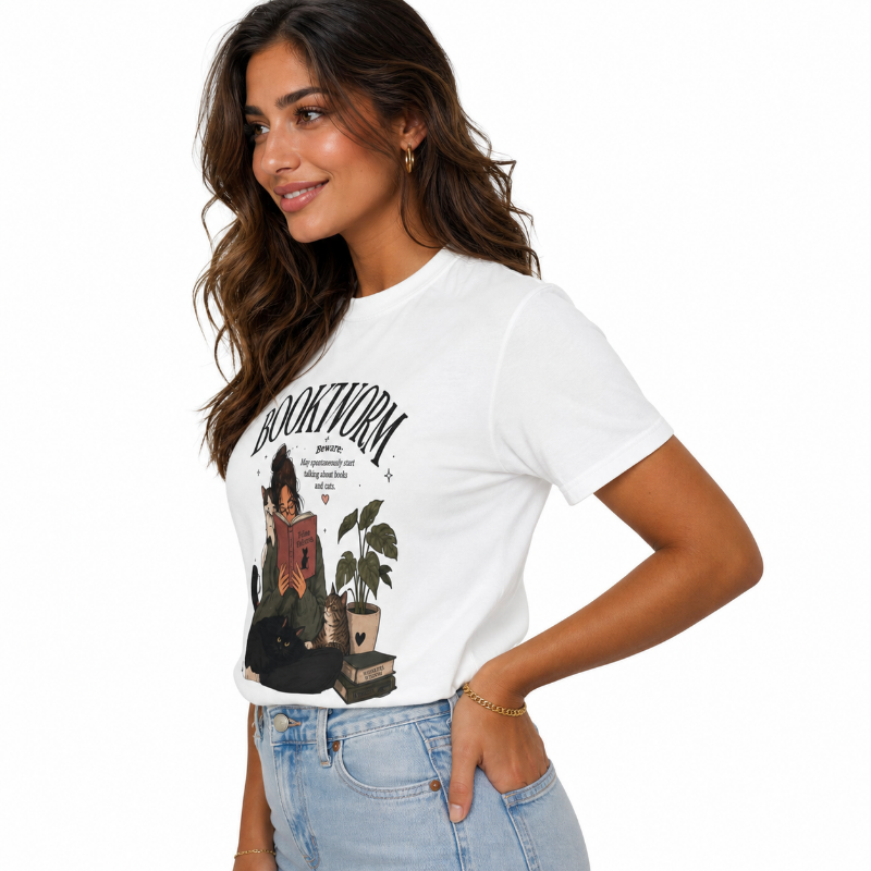 Catlover Bookworm t-shirt